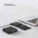 Беспроводное зарядное устройство Deppa 2в1 Crystal Magsafe Fold Travel Qi (D-23154) 20W Черный - фото 87436