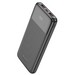 Аккумулятор внешний универсальный Hoco J121 10000 mAh power bank 22.5W (2USB:5V-2.0A) Черный - фото 87223