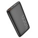 Аккумулятор внешний универсальный Hoco J122 10000 mAh Respect power bank 22.5W (2USB:5V-2.0A) Черный - фото 87240