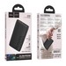 Аккумулятор внешний универсальный Hoco J122 10000 mAh Respect power bank 22.5W (2USB:5V-2.0A) Черный - фото 87242