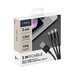 Дата-кабель USB 3в1 Deppa D-72544 micro USB + Type-C + Ligthning (1.2м) Черный - фото 87273