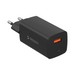 Адаптер питания Deppa USB-A + Type-C Power Delivery/ QC GAN 65Вт D-11435 (45Вт+18Вт) Черный - фото 87545