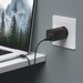 Адаптер питания Deppa USB-A + Type-C Power Delivery/ QC GAN 65Вт D-11435 (45Вт+18Вт) Черный - фото 87547