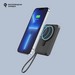 Аккумулятор внешний универсальный Deppa NRG Magesafe QI 15Вт. 10000 mAh power bank D-33659 (5V-3A) Черный - фото 87344