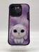 Чехол силиконовый Nimmy Friends Big Eyes series/ Rabbit для iPhone 15 Pro Max (6.7") Фиолетовый (в ассортименте) - фото 87560