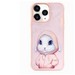 Чехол силиконовый Nimmy Friends Fashion Pet/ Rabbit для iPhone 15 Pro (6.1") Розовый - фото 87880