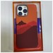Чехол пластиковый FreeAir magnetic case iPhone 15 Pro (6.1") J-272 карбон оранжевый - фото 87886