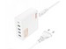 Сетевое зарядное устройство Hoco C114A Intelligent Balance Five ports Vision PD 65W (4USB+1Type-C: 5V max 3A) Белый - фото 88120