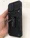 Чехол пластиковый с кольцом для iPhone 12 Pro Max (6.7") черный - фото 88131