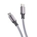 Дата-кабель Deppa Magneto Type-C - Type-C D-72549 100Вт (1.5м) магнитный, нейлон серый - фото 88205
