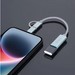Переходник-адаптер Deppa OTG USB-A/ Type-C + Lightning D-73135 0.15м Серый - фото 88252