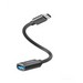 Адаптер-кабель Earldom ET-OT85 OTG Adapter USB-A/ Type-C (16 см) черный - фото 88464