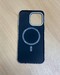 Чехол пластиковый MItriFON Life+ magnetic case iPhone 15 Pro Max (6.7") бело-черный карбон - фото 88780