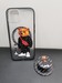 Чехол пластиковый PM для iPhone 13 (6.1") c попсокетом Медведь - фото 89372