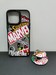 Чехол пластиковый PM для iPhone 15 Pro (6.1") c попсокетом SM - фото 89452