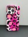 Чехол пластиковый FreeAir magnetic case iPhone 14 Pro (6.1") пятнистый Розовый - фото 89737