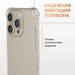Чехол силиконовый для iPhone 15 Pro (6.1") тонкий с защитой камеры Прозрачный - фото 90389