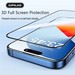 Стекло защитное SupGlass SG-08 Nano Edge Glass для iPhone 15 Pro Max (6.7") с силиконовой рамкой - фото 90436
