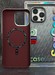 Чехол пластиковый FreeAir magnetic case + bracket iPhone 15 Pro Max (6.7") бело-черный градиент - фото 90470