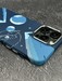 Чехол пластиковый FreeAir magnetic case + bracket iPhone 14 Pro Max (6.7") карбон, синий космос - фото 90499