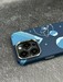 Чехол пластиковый FreeAir magnetic case + bracket iPhone 14 Pro Max (6.7") карбон, синий космос - фото 90500