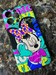Чехол-накладка силикон MItriFON для iPhone 15 Pro (6.1") 0.8мм с флуоресцентным рисунком "Minnie Mouse" - фото 90550