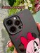 Чехол силиконовый JS Minnie для iPhone 15 Pro (6.1") Черный - фото 90564