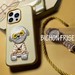 Чехол силиконовый Nimmy Friends Cool glasses series/ Little rich women для iPhone 15 Pro Max (6.7") Желтый - фото 90840