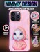 Чехол силиконовый Nimmy Friends Fashion Pet/ Rabbit для iPhone 15 Pro Max (6.7") Розовый (Magsafe в ассортменте) - фото 90851
