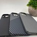 Чехол-накладка карбоновая PM для iPhone 13 Pro Max (6.7") Серо-черный - фото 90971