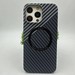 Чехол-накладка карбоновая PM Berlia magnetic для iPhone 13 Pro Max (6.7") Серо-черный - фото 90982
