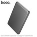 Аккумулятор внешний универсальный Hoco Q26 Joy PD20W Magnetic Fast Charging (5000 mAh) power bank metal Gray - фото 91022