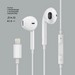 Наушники проводные Deppa Stereo Air lightning (44214) с микрофоном и кнопкой ответа Белый - фото 91465