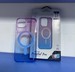 Чехол пластиковый Keephone Gradient Havstal Pro + magnetic ultra slim case для iPhone 13/ 14 (6.1") Purple+blue - фото 91610