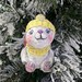 Ватная елочная игрушка НАБОР "Зайчата", ручная работа - фото 91676