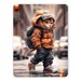 Чехол-подставка с рисунком для iPad (10.2)/ iPad (10.5) кожаный Кот - фото 91726
