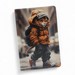 Чехол-подставка с рисунком для iPad (10.2)/ iPad (10.5) кожаный Кот - фото 91727