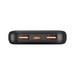Аккумулятор внешний универсальный Deppa NRG Turbo V4 10000 mAh 22.5 ВТ D-33681 (Type-C: 5V, 3A 2USB:5V, 3A) Черный - фото 91835