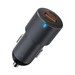 Разделитель автомобильный Deppa Type-C + Type-C + USB-A: (PD/QC 3.0 D-11224, 60 Вт) Металл серый - фото 91846