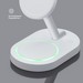 Беспроводное зарядное устройство Deppa QI2 Neo 3в1 (D-23167) для Apple iPhone/ Watch/ Air Pods 23Вт Белый - фото 91973