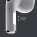 Bluetooth-гарнитура Deppa Air Nova 2 TWS BT 5.3 (D-44219) с зарядным устройством 300 мАч Белый - фото 91985
