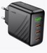 Адаптер питания Hoco CS27A Supply PD67W charger с кабелем Type-C to Type-C (1USB: 5V 3.0A/ 18Вт + 3Type-C: 45Вт), черный - фото 92297