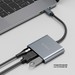 Переходник Deppa Type-C adapter Хаб 3в1 (73138) 87 Вт (PD, USB3.0, HDMI) для Mac/ Windows Серый - фото 92345