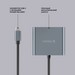 Переходник Deppa Type-C adapter Хаб 3в1 (73138) 87 Вт (PD, USB3.0, HDMI) для Mac/ Windows Серый - фото 92346