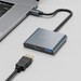 Переходник Deppa Type-C adapter Хаб 3в1 (73138) 87 Вт (PD, USB3.0, HDMI) для Mac/ Windows Серый - фото 92347