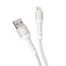 Дата-кабель USB Deppa Armor Usb - Ligtning (72519) 2.4A (1м) нейлон, белый - фото 92349