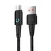 Дата-кабель USB Deppa Moon Usb - Type-C (72521) 66 Вт (1.2 м) нейлон, черный - фото 92356
