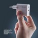 Адаптер питания Deppa 2Type-C Power Delivery/ QC3.0 GAN 45Вт D-11449 Белый - фото 92419
