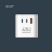 Адаптер сетевой для путешествий Deppa GaN 45W (11452) PD 3.0, QC 3.0 (2Type-C + USB-A) белый - фото 92426