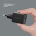 Адаптер питания Deppa USB-A + Type-C Power Delivery 3.0А QC 4.0 33Вт (11477) Черный - фото 92579